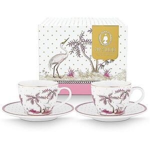 PIP STUDIO Espressotasse mit Untertasse 2er Set 120ml JOLIE DOTS Gold/Pink PIP STUDIO Unisex weiss EG Image