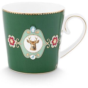 PIP STUDIO Henkelbecher gross LOVE BIRDS MEDALLION Dark Green dunkelgrün B Image
