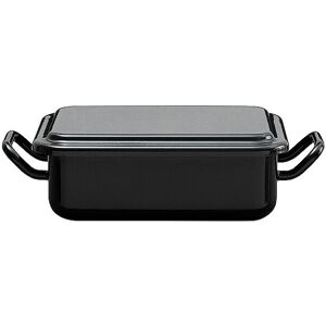 RIESS Mini Back- und Servierform 15x11x5cm/0,5l Schwarzemaille schwarz B Image