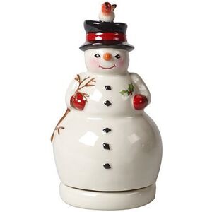 Villeroy & Boch Nostalgic Melody - Schneemann drehend 8x8x15cm bunt B Image