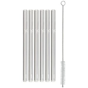 WMF Trinkhalm-Set 6-teilig 15cm mit Reinigungsbürste WMF Unisex transparent EG Image