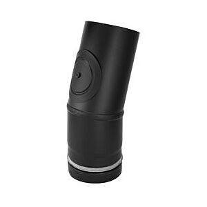 Bertrams Pelletino Bogen 10SB15RV-100M 15°, mit Reinigungsöffnung, 100 x 0,6 mm, mattschwarz Image