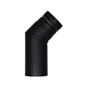 Bertrams Pelletino Bogen 10SB45-80M 45°, ohne Reinigungsöffnung, 80 x 0,6 mm, mattschwarz Image
