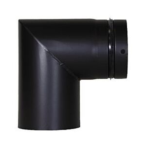Bertrams Pelletino Bogen 10SB90-100M 90°, ohne Reinigungsöffnung, 100 x 0,6 mm, mattschwarz Image