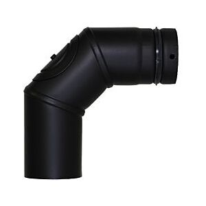Bertrams Pelletino Bogen 10SBRV90-100M 90°, mit Reinigungsöffnung, 100 x 0,6 mm, mattschwarz Image