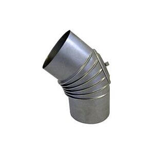Bertrams Fal Bogen 13BG45-100KV 45°, Ø 100 x 0,6 mm, gerippt, mit Kontrollverschluss Image