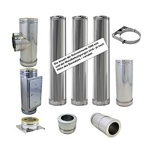 Bertrams Dw Fertig-Schornstein 22KP150-1 Ø 150, 4,7 m, Komplettpaket, mit Wanddurchführung Image