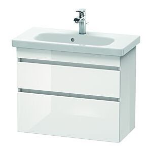 Duravit DuraStyle Waschtisch-Unterschrank DS649902143 73 x 36,8 cm, nussbaum dunkel/basalt matt, 2 Schubkästen, wandhängend Image