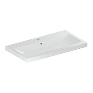 Geberit iCon Light Waschtisch 501836002 90x48cm, Hahnloch mittig, mit Überlauf, weiß KeraTect Image
