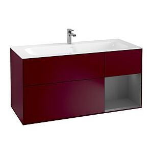 Villeroy und Boch Finion Waschtischunterschrank F070GKHB 119,6x59,1cm, Regal rechts Anthracite matt, Peony Matt Image