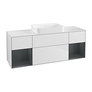 Villeroy und Boch Finion Waschtischunterschrank G741HGMT 160x60,3x50,1cm, Regale Midnight matt lacquer, White matt lacquer Image