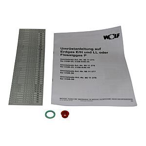 Wolf Umrüstsatz Erdgas E/LL - Flüssiggas 8611276 für CGB-35 und CGB-K40-35 Image