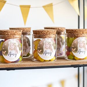smartphoto Mini-Glas personalisiert mit rundem Sticker - 12 Stk. Image