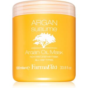 FarmaVita Argan Sublime regenerierende und feuchtigkeitspendende Maske für die Haare 1000 ml Image