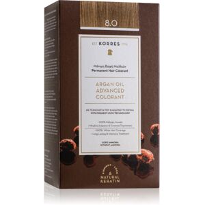 Korres Argan Oil Permanent-Haarfarbe mit Arganöl Farbton 8.0 Light Blonde 50 ml Image