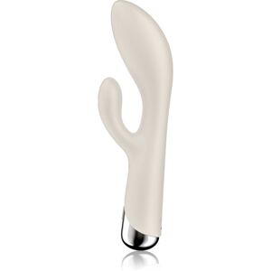 Satisfyer Spinning Rabbit 1 Rotating Shaft Vibrator mit Klitoris-Stimulator rotierend Beige 20 cm Image