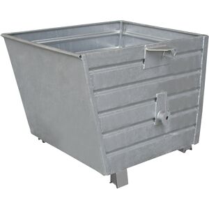 Kippbehälter, stapelbar, Volumen 0,9 m³, feuerverzinkt nach EN ISO 1461 eurokraft pro Image