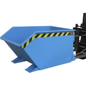 Kippbehälter, niedrige Bauform (E), Volumen 0,5 m³, lichtblau eurokraft pro Image
