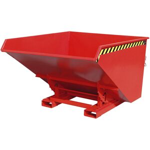 Kippbehälter inkl. Abrollmechanismus, Volumen 1,7 m³, LxBxH 1720 x 1570 x 1103 mm, rot eurokraft pro Image