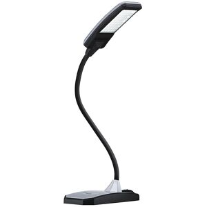 LED-Schreibtischlampe TWIST, Höhe 390 mm, silber Hansa Image
