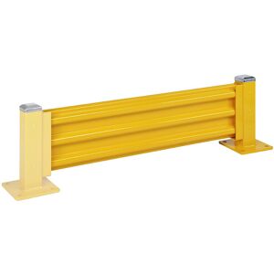 kaiserkraft Rammschutzwand, Höhe 480 mm, 1 Wandelement, Länge 1372 mm, Anbauelement inkl. 1 Pfosten Image