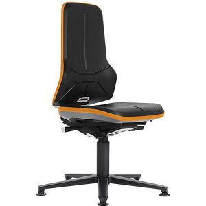 NEON Arbeitsdrehstuhl, Gleiter, Synchronmechanik, PU-Schaum, Flexband orange bimos Image