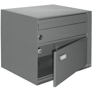 kaiserkraft Briefkasten, BxHxT 390 x 315 x 310 mm, Stahlblech, pulverbeschichtet, grau Image