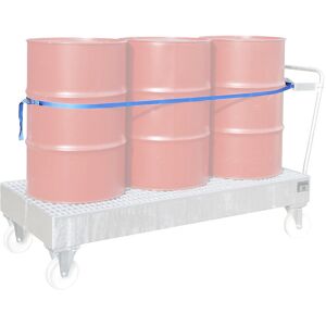 Spanngurtvorrichtung, Fasshaltegurt, für 3 x 200-l-Fässer eurokraft pro Image