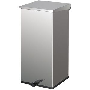 kaiserkraft Tretabfallsammler, Volumen 110 l, BxHxT 390 x 800 x 390 mm, Edelstahl Image