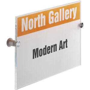 Türschild CRYSTAL SIGN, aus Acrylglas, für DIN A4, VE 3 Stk, HxB 297 x 210 mm DURABLE Image