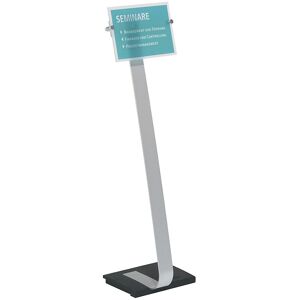 Bodenständer CRYSTAL SIGN, für Format DIN A4, Aluminium DURABLE Image