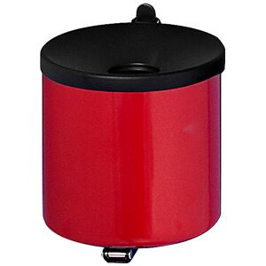 kaiserkraft Wandascher, flammverlöschend, 2,25 l, Stahl, rot Image