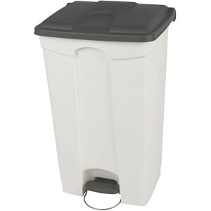 Treteimer, Volumen 90 l, BxHxT 505 x 790 x 410 mm, weiß, Deckel grau Probbax Image