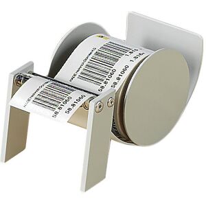 kaiserkraft Haftetikettenspender, für Rollenwicklung innen und außen, LxBxH 160 x 95 x 90 mm Image