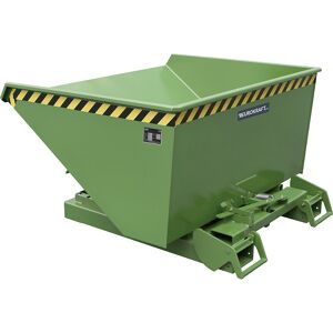 Kippbehälter automatisch, Volumen 0,6 m³, grün RAL 6011 eurokraft pro Image