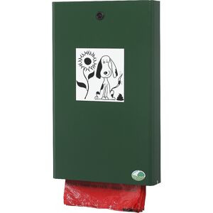 Hundekotbeutelspender, HxBxT 430 x 265 x 60 mm, moosgrün VAR Image
