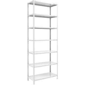 Schraubregal, Bauart leicht, kunststoffbeschichtet, Regalhöhe 3000 mm, Bodenbreite 1000 mm, Tiefe 600 mm, Grundregal eurokraft pro Image