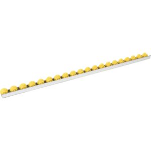 kaiserkraft Rollenleiste mit Spurkranzrollen, Teilung 50 mm, Ø 28 mm, Kunststoff, Länge 2 m, ab 4 Stk Image