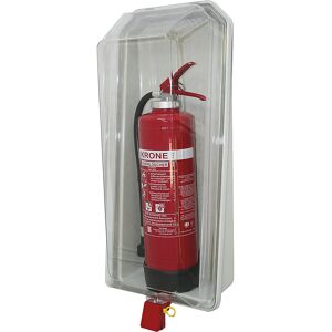 kaiserkraft Feuerlöscherbox, transparent, für Löscher 3/4/6 kg, HxBxT 640 x 300 x 210 mm Image