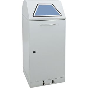 kaiserkraft Wertstoffsammler mit Pedal, mit Abfallsackhalterung, Volumen 120 l, lichtgrau Image