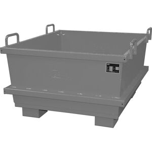 Universalcontainer, Volumen 0,5 m³, mausgrau eurokraft pro Image