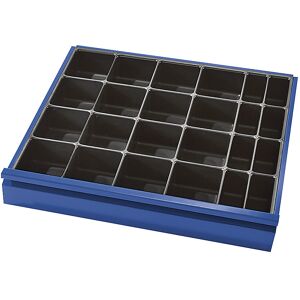 Schubladeneinteilung, 1 Kleinteileeinsatz mit 24 Fächern, für Schubladenhöhe 60 + 90 mm RAU Image