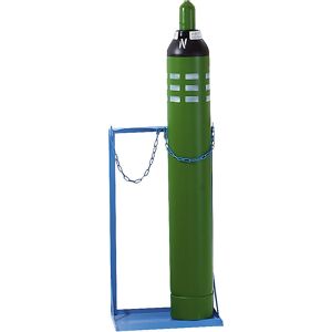Gasflaschenständer, für 2 Stahlflaschen, mit Flascheninhalt 40 l eurokraft pro Image