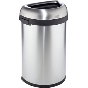 Offener Abfalleimer, Volumen 60 l, BxHxT 470 x 760 x 333 mm, halbrund simplehuman Image