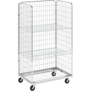 kaiserkraft Rollbehälter, Kommissionierwagen, BxT 900 x 600 mm, Höhe 1585 mm, Rad-Ø 100 mm Image