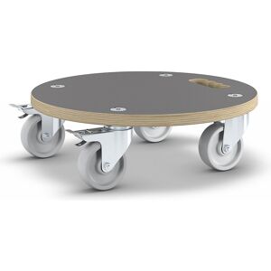 Transportroller MaxiGRIP, rund, mit FSC®-Zertifizierung, Ø 380 mm, Höhe 118 mm Wagner Image