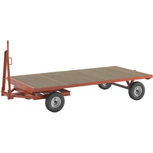 kaiserkraft Schlepperanhänger, 2-Rad-Drehschemel-Lenkung, Tragfähigkeit 2 t, Ladefläche 3,0 x 1,5 m, Luftreifen Image