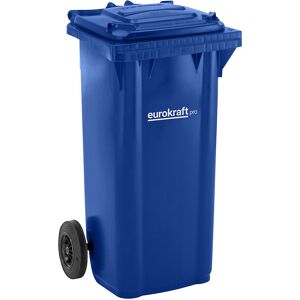 Mülltonne aus Kunststoff DIN EN 840, Volumen 120 l, BxHxT 505 x 1005 x 555 mm, blau eurokraft pro Image