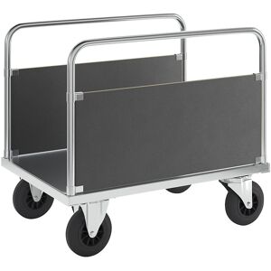 Plattformwagen Tragfähigkeit 500 kg, mit 2 Seitenwänden, LxBxH 1000 x 700 x 900 mm, ohne Feststeller Kongamek Image