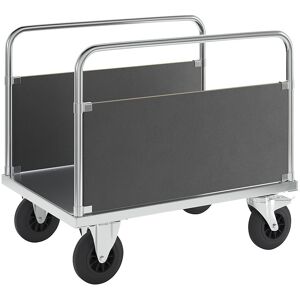 Plattformwagen Tragfähigkeit 500 kg, mit 2 Seitenwänden, LxBxH 1000 x 700 x 900 mm, mit Feststeller Kongamek Image